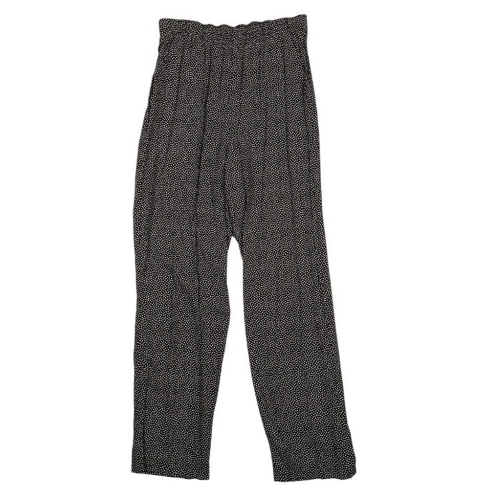 Jantzen Classics Vintage Polka Dot Pants Womens 10 Black White Elastic Waist USA